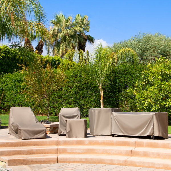 Arlmont & Co. Miguel Slim Outdoor Ottoman/Coffee Table Cover & Reviews